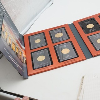 6 x Deutsche Münzgeschichte vergoldet