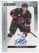 2021-22 SPx Rookie Auto Parker Kelly Rookie Auto Ottawa Senators #PK