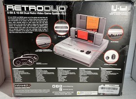 Retro-Bit Retro Duo 2 in 1 Console System for Original NES & SNES Games - Silver