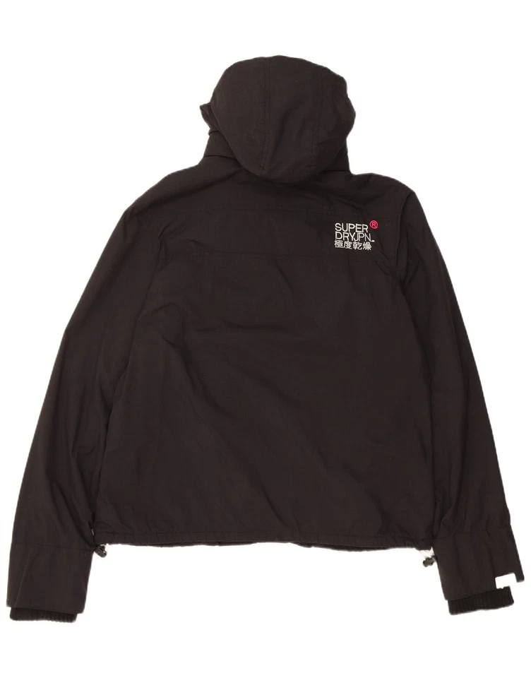 Chaqueta cortavientos gráfica Superdry para mujer The Windcheater UK 18 XL negra BF02 Foto 2 de 3