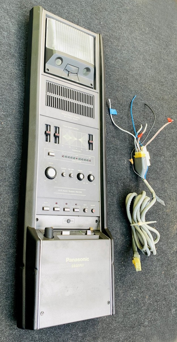 Panasonic R410 ジャンク品 81 Vintage 1980s Panasonic RM-310 Overhead Cockpit Stereo Radio