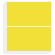 Color Coding Labels 3 x 2", 50 Pcs Rectangular Colored Sticker, Yellow