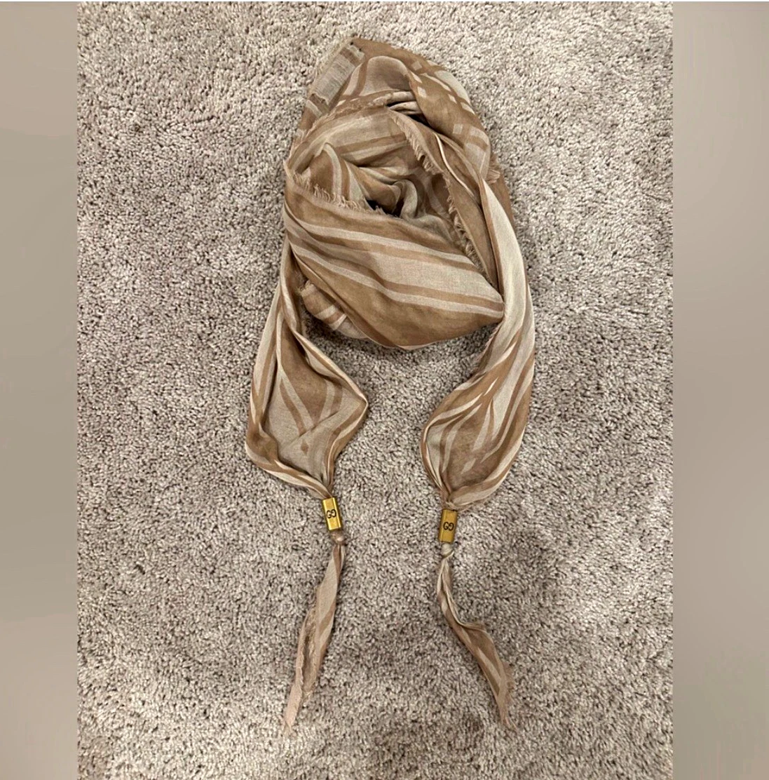 Gucci Silk Scarves & Wraps Brown for Women for sale | eBay