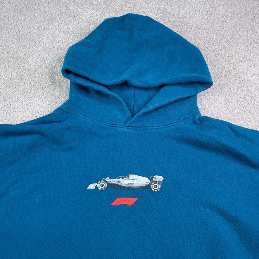 Pacsun Formula 1 Hoodie Mens Large Blue F1 Grand Prix Racing Motorsports - Image 2 of 4