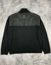 Mercedes-Benz Waffelstrick 1/4 Zip Pullover Jacke Schwarz Herren Gr.XL Motors...