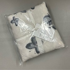2 Pottery Barn Quilted Comforter Standard Shams Butterfly Kisses Percale NWT