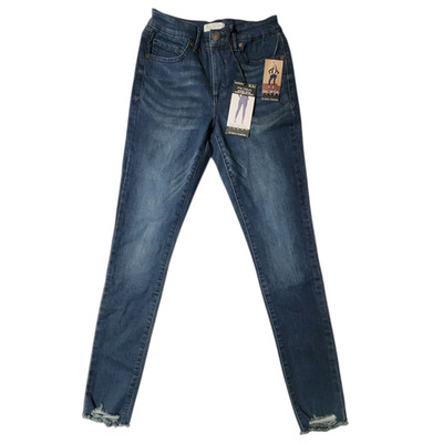 Sofia Jeans Womens High Rise Rosa Curvy Raw Hem Skinny Ankle Jeans Blue Size 00