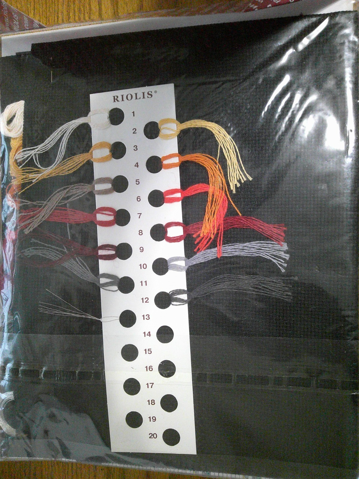 Riolis Counted Cross Stitch Kit Wine Bottle Grapes Still Life 11.75" Square