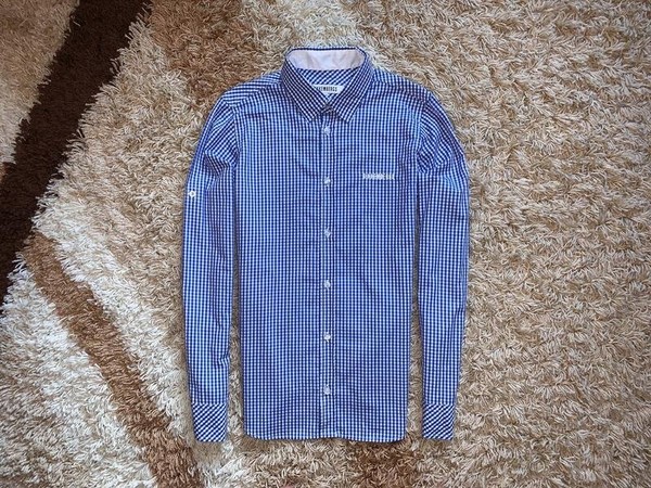Men Dirk Bikkembergs Shirt Navy Cotton 36 / S / 44