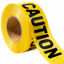 Premium Yellow Caution Tape 3 Inch X 1000 Feet, Bright Yellow W/Bold Black Text,