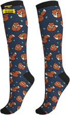 Women'S Compression Knee-High Socks for Travel and Daily Wear                