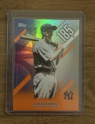 2026 Topps Series 2 Lou Gehrig Crooked Numbers - Orange 04/25  New York Yankees