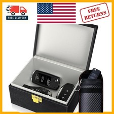 Luxurious Faraday Box with Pouch - Ultimate Signal Blocking Key Protector