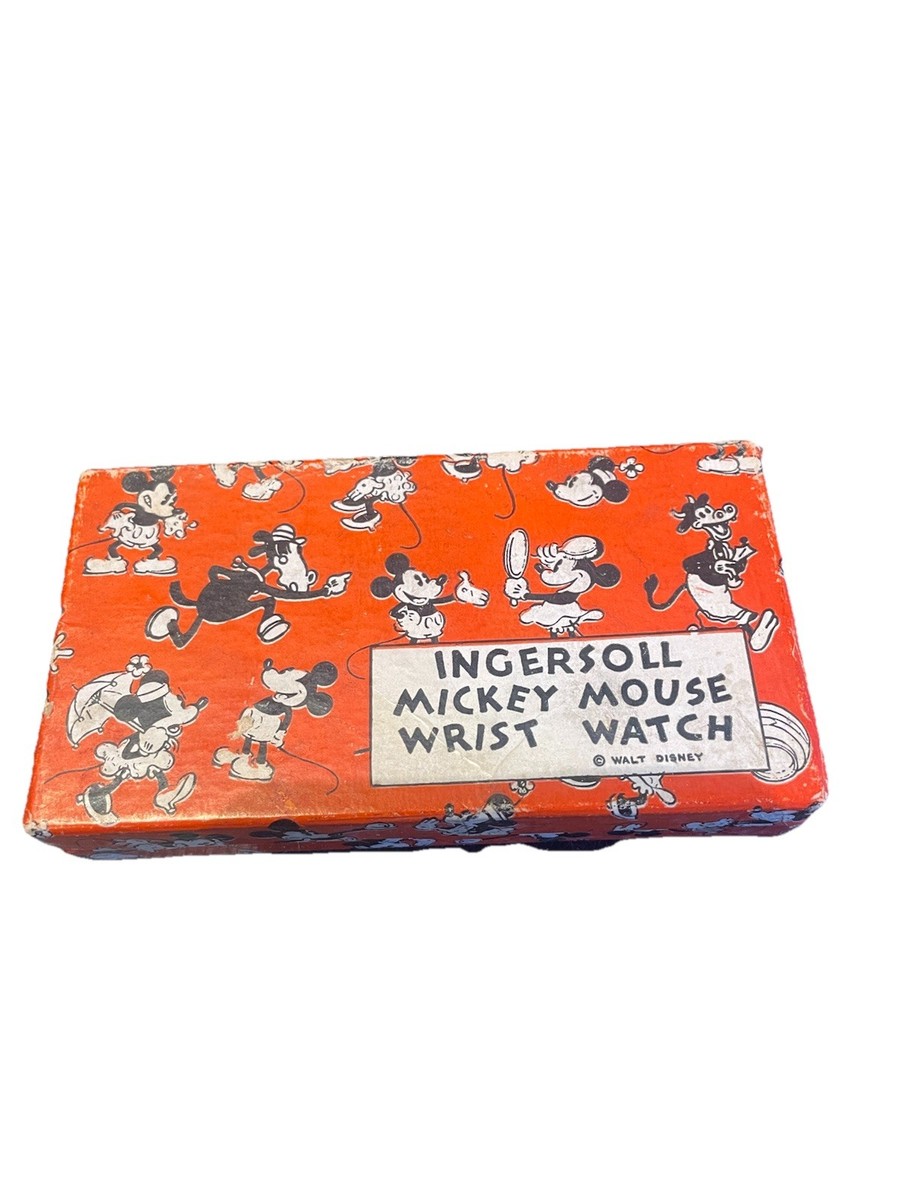 1933 Mickey Mouse Ingersoll Original Watch With Disney Case