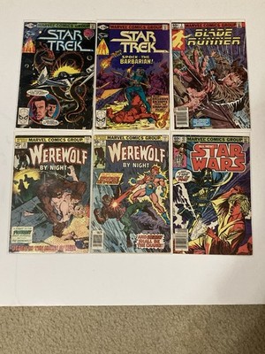 Vtg Marvel Bronze Age Horror & Sci-Fi Comic Book Lot Of 6 Werewolf & More