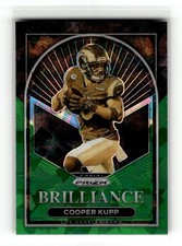 Cooper Kupp 2022 Panini Prizm #B-11 Los Angeles Rams Brilliance Prizms Green Ice
