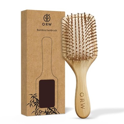 ORW OREN'S Bamboo Hair Brush for Growth - Large, Natural 