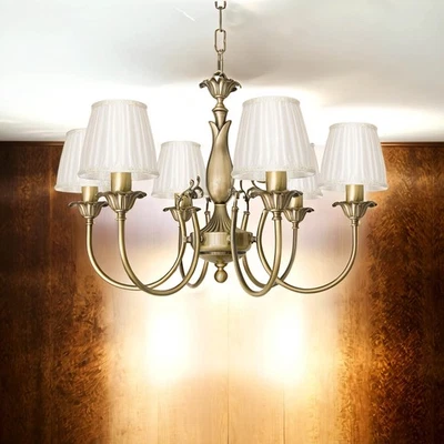 Lustre Exclusif Ginevra Abat-Jours Suspension En Laiton - Photo 1/2