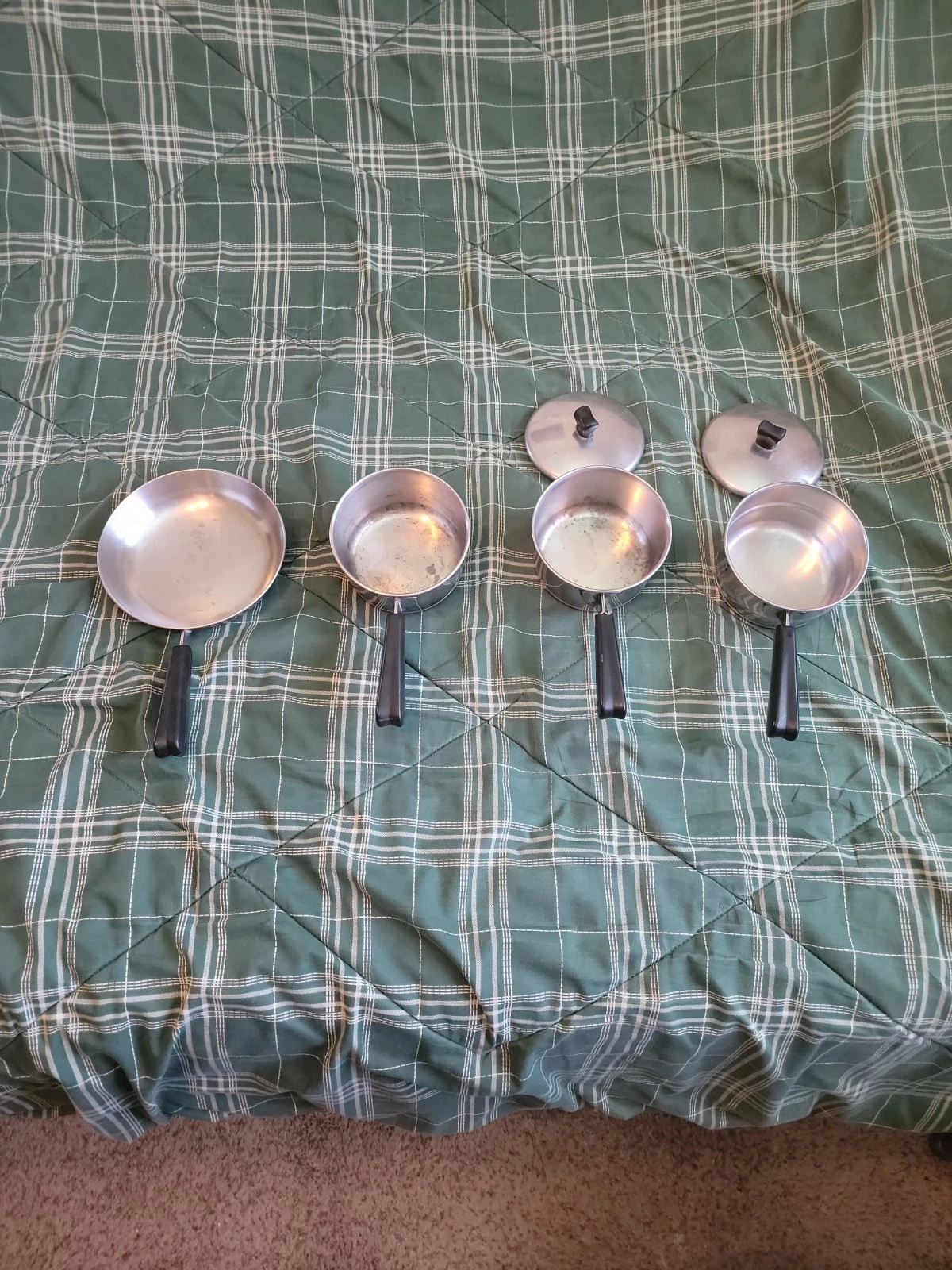 6 Piece Thermic Ray Copper Bottom Pans