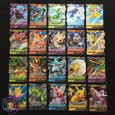 Pokemon ALL ULTRA RARE V LOT x20 CARDS (NM+) Pikachu Palkia Mimikyu Glaceon Set