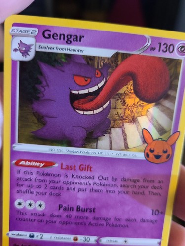 Gengar 057/198 Chilling Reign Holo Rare Pokemon TCG NEW Free Shipping Picachu st - Bild 4 von 7
