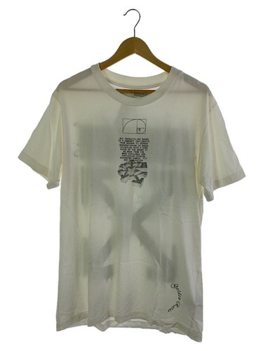 OFF-WHITE OMAA027R20185005 DRIPPING ARROWS S SLIM L COTTON White TEE Used