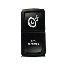 CH4X4 Rocker Switch V2 Bed Speakers Symbol  - Green Led
