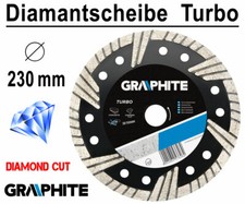 Profi Diamanttrennscheibe Diamantscheibe Für Winkelschleifer Ø 230mm TURBO