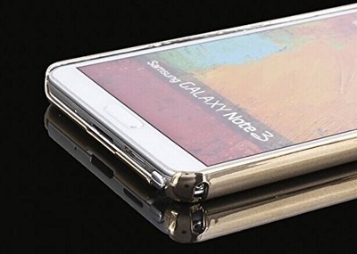 Coque Transparente Chromée Pour Samsung Galaxy Note 3 – Neuve, Protection Style Cœur Argenté