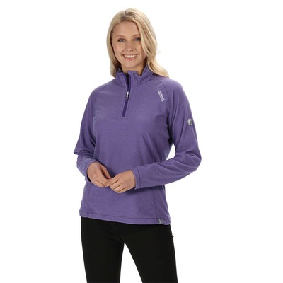 Download Regatta Womens Montes Half Zip Fleece Top - Purple Sports ...