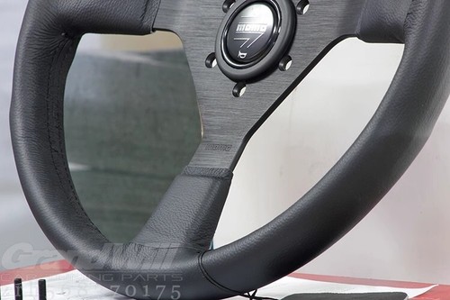 MOMO MonteCarlo 350mm 14' Genuine Leather Thickened Spoke Sport Steering Wheel - Picture 8 of 11