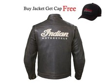 Mens New Indian Motorcycle Distressed Genuine...