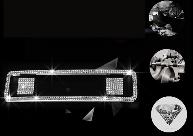 Borde de botón de estacionamiento de consola interior de cristal para Range Rover Evoque 2012-2018 Foto 2 de 4