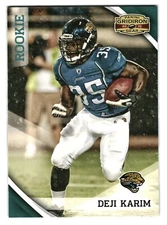 2010 Panini Donruss Gridiron Gear Deji Karim Rookie Jacksonville Jaguars #178