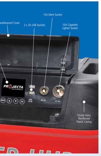 Projecta Battery Box Power Hub 12 Volt Digital screen in built 300 watt Inverter - Picture 7 of 8