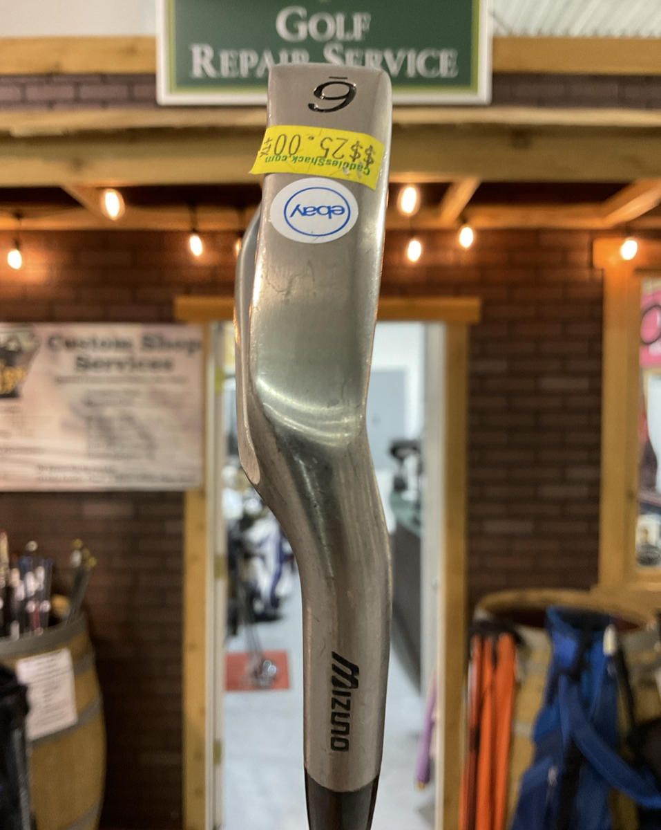 Preowned Mizuno T-Zoid Sure #6 Iron GOLD PLUS Regular Flex Steel