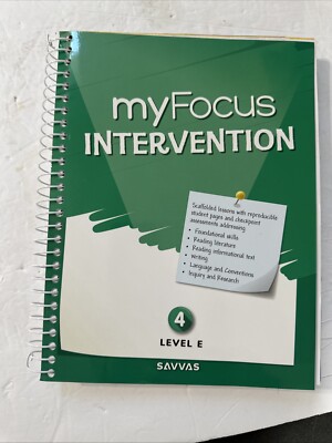 myFocus Intervention :Teacher's Guide Grade 4 Level E - Pearson