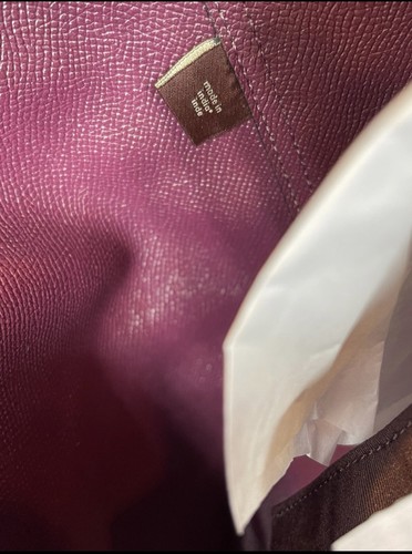 Coach Authentic City Tote In Signature Canvas Purse Khaki & Boysenberry NEW - Picture 18 of 22