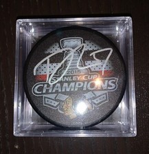 Trevor Van Riemsdyk Autographed Stanley Cup Hockey Puck