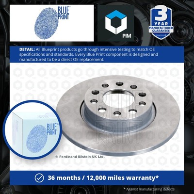 2x Brake Discs Pair Solid fits ALFA ROMEO BRERA 939 Rear 2.2 2.0D 06 to 11 278mm
