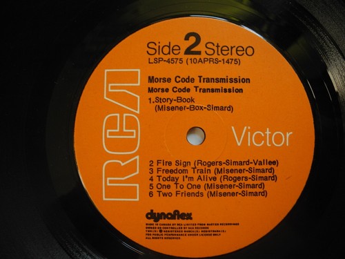 MORSE CODE TRANSMISSION Same s/t LP 1971 Canada EX - Imagen 4 de 7