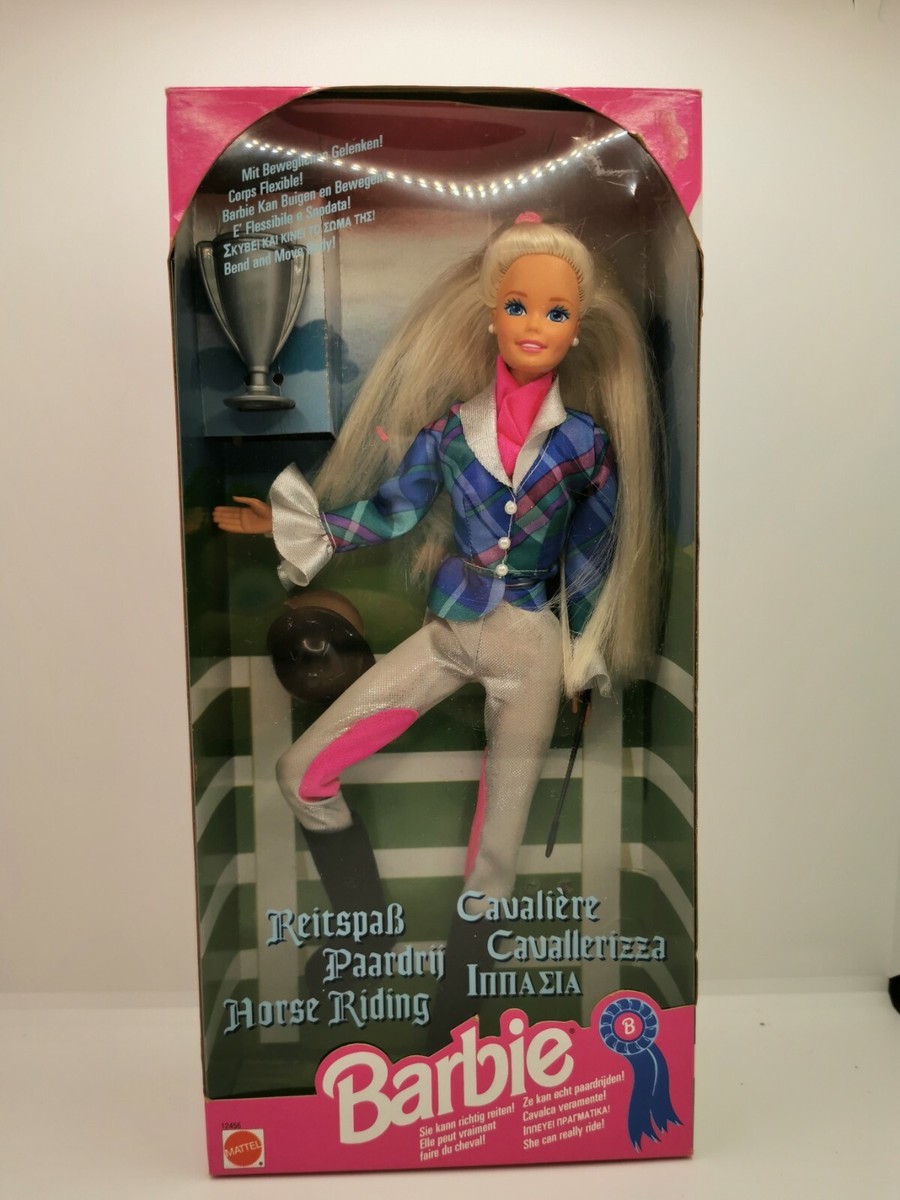 Barbie Reitspaß #12456 Mattel Horse Riding original Box Vintage