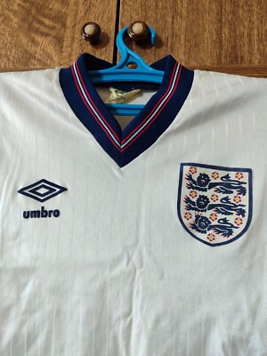 England Umbro Football Shirt Home 1984/1985/1986/1987 Soccer