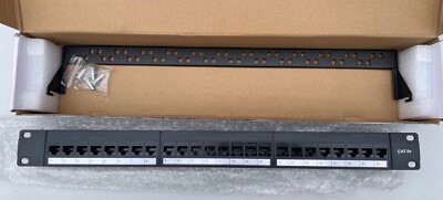 RJ45P24C 19'' 24 PORT PATCHPANEL HALTERUNG - CAT5E. Lager #S2861