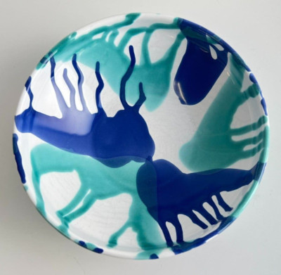 Gmundner Keramik Wasserfall blau Schüssel 16,5 cm GK191 (2401DM15) 11/25