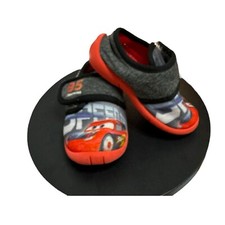 Disney Pixar Cars Boys Lightning McQueen Plush Shoes Slip-ons Toddler size 5