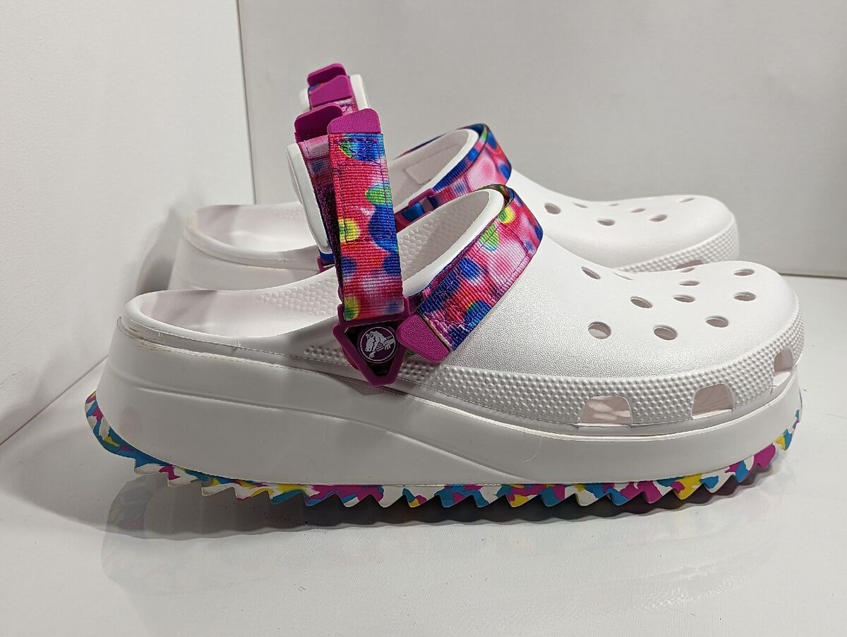 Crocs Classic Hiker Solarized Clog 207990-94s White Multi Crocs Classic Hiker Solarized Clog 207990-94s White Multi