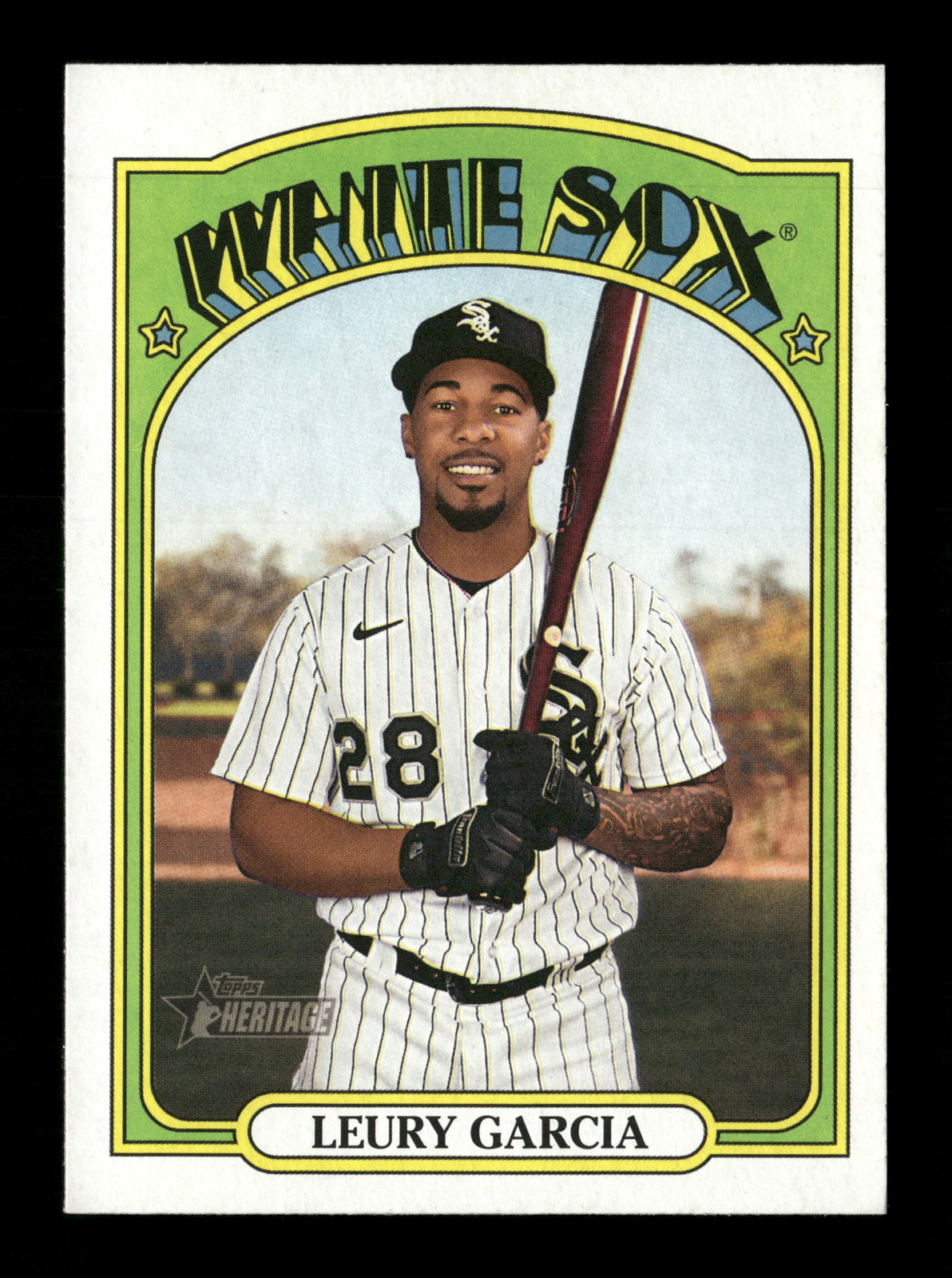 Topps Heritage #654 2021 Leury Garcia Chicago White Sox