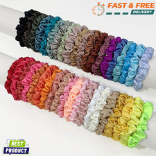3pcs Hair Ties Women Multi-Color Solid Scrunchie Casual Satin Silk for Women New