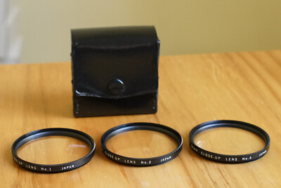 Vivitar 55mm Close Up Filter Set of 3 Filters Excellent Condition